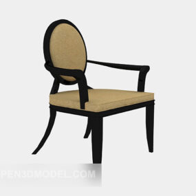 European Minimalist Lounge Chair 3d-modell