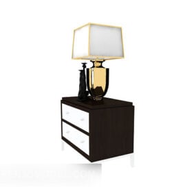 מנורת שולחן מינימליסטית אירופאית וינטג' דגם תלת מימד