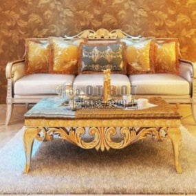 3д модель дивана-стола European Royal Classic