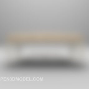Model 3d Furnitur Bangku Klasik Eropa