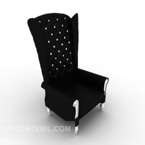 Wood Seat Upholstery On Top 3d model