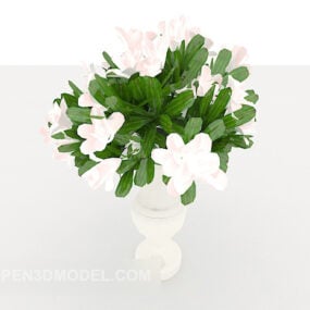 European Potted Plant Decoration 3d model