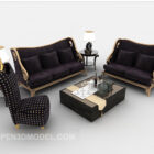 European Purple Set Sofa