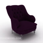 European Purple Single Sofa