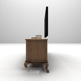 European Retro Tv Cabinet Furniture 3d model