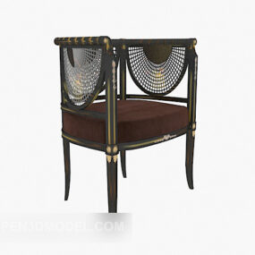 European Luxury Retro Chair 3d model