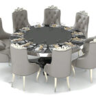 European Round Dining Table Chair Furniture