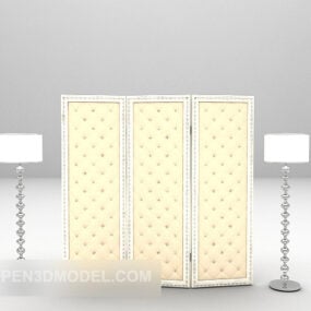 European Screen Divider Furniture 3d model