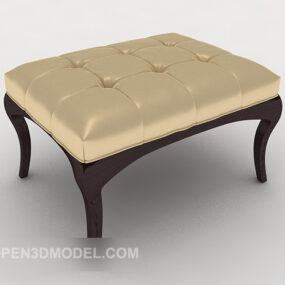 Європейський простий диван табурет 3d модель