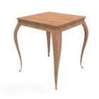 طاولة خشبية صلبة بسيطة أوروبية