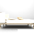 Європейські білі меблі з односпальним ліжком