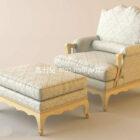 European Single Sofa Classical Style