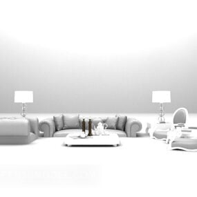European Furniture Soft Sofa 3d model