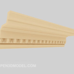 Modello 3d del componente europeo in legno massello