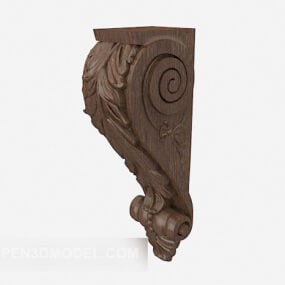 Múnla 3d Comhpháirt Exquisite Exquisite Wood Soladach na hEorpa