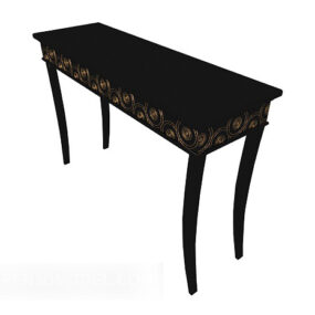 Europejski stół koronkowy z litego drewna w stylu vintage Model 3D