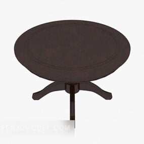 European Solid Wood Table Coffee Table 3d model