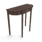 European Solid Wood Traditional Side Table