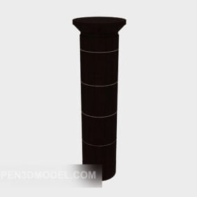 Porte Brass Sylinder Column 3D-malli