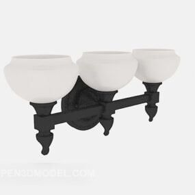 European Style Aisle Wall Lamp 3d model