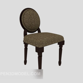 European Style Armchair Retro Design 3d model