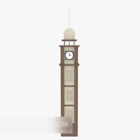 유럽 ​​시계탑 건물 3d 모델