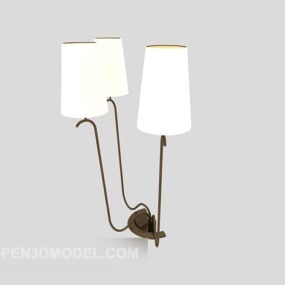 European Style Craft Wall Lamp 3d model
