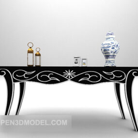 Table d'entrée de style européen modèle 3D