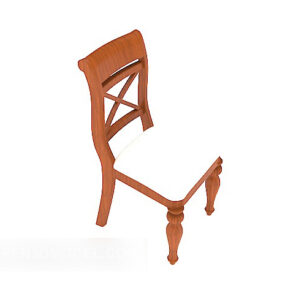 European Style Exquisite Dining Chair 3d model