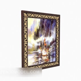 European Style Hanging Painting 3d model