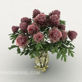 European-style Home Bouquet Decoration 3d model
