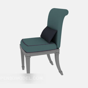 European Style Home Chair Fabric 3d model