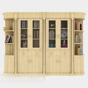 European Style Home Display Cabinet 3d model