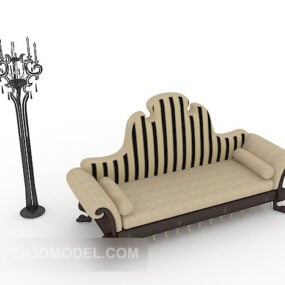 European-style Home Exquisite Sofa 3d model