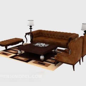 Set Sofa Mewah Rumah gaya Eropah model 3d