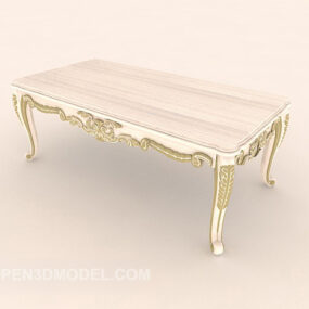 European-style Home Lace Coffee Table 3d model