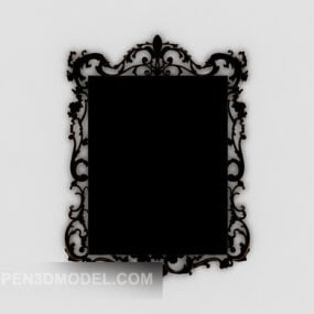 European Style Home Lace Mirror 3d model