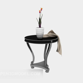 European Style Home Side Table 3d model