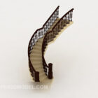 3d модель домашней лестницы в европейском стиле