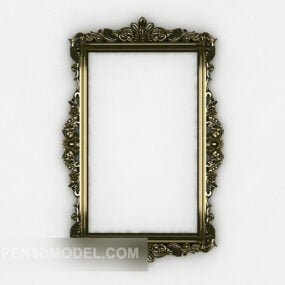 Avrupa Tarzı Dantel Ayna 3d modeli