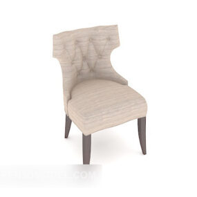 Mẫu ghế thông thường tối giản phong cách châu Âu 3d