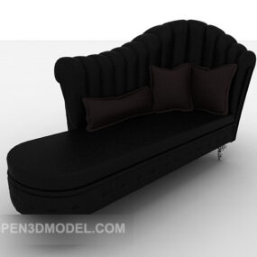 European Style Minimalist Chaise Chair 3d model