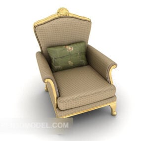 European-style Minimalist Sofa Chair 3d model