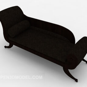 Mẫu ghế sofa có thể ngả phong cách châu Âu 3d