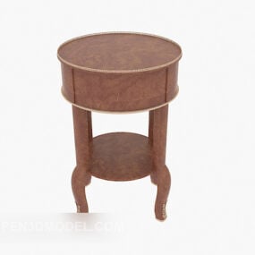 Evropský styl Retro odkládací stolek 3D model