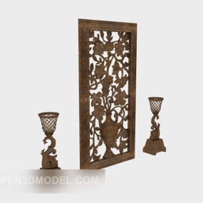 European Style Screen Carving 3d model