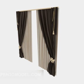 European Style Simple Curtain 3D-malli