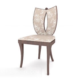 European Vintage Style Special Dining Chair 3d model