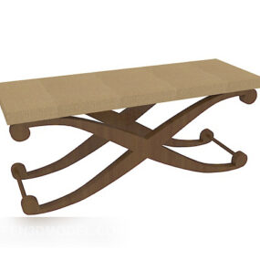 Europejski stołek w stylu vintage Model 3D
