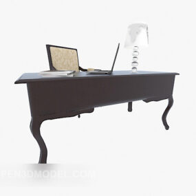 European Style Traditional Desk 3d model